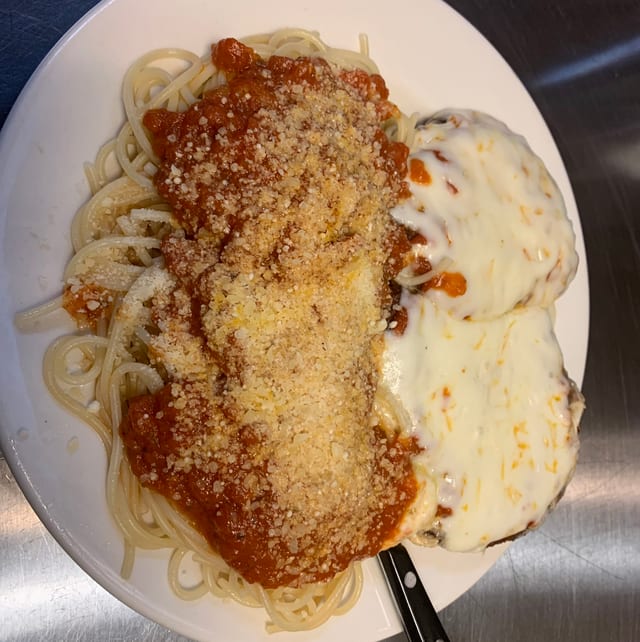 Chicken Parmigiana.