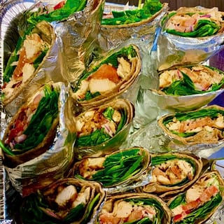 Wraps Mediterranean 12" Thin (Individual) Tray with Side