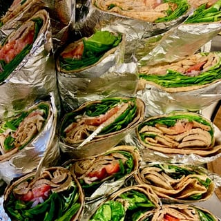 Wraps Mediterranean 12" Thin (Individual) Tray with Side