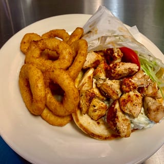 Chicken Pita (add $4 for Onion Rings)